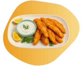 Breaded Fish Fillet in TarTar Sauce Upgraded